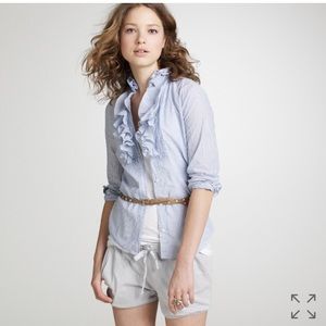 J. Crew ruffle Francis shirt. Rare!